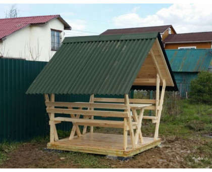 Беседка для дачи "Залавочка" в Рузский городской округ мини